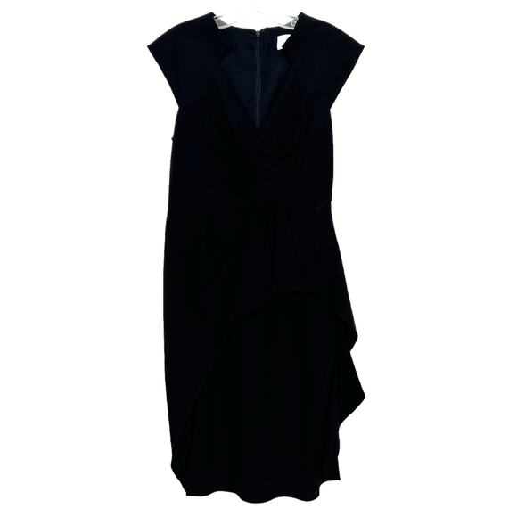 Badgley Mischka Collection Black Sheath Dress Sz 10 - Picture 1 of 9